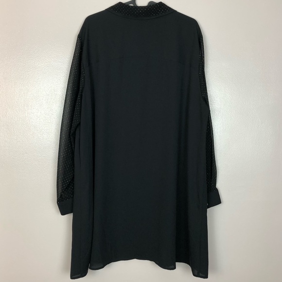 Sejour | Button Down Blouse w/ Gold Dots - Picture 5 of 6